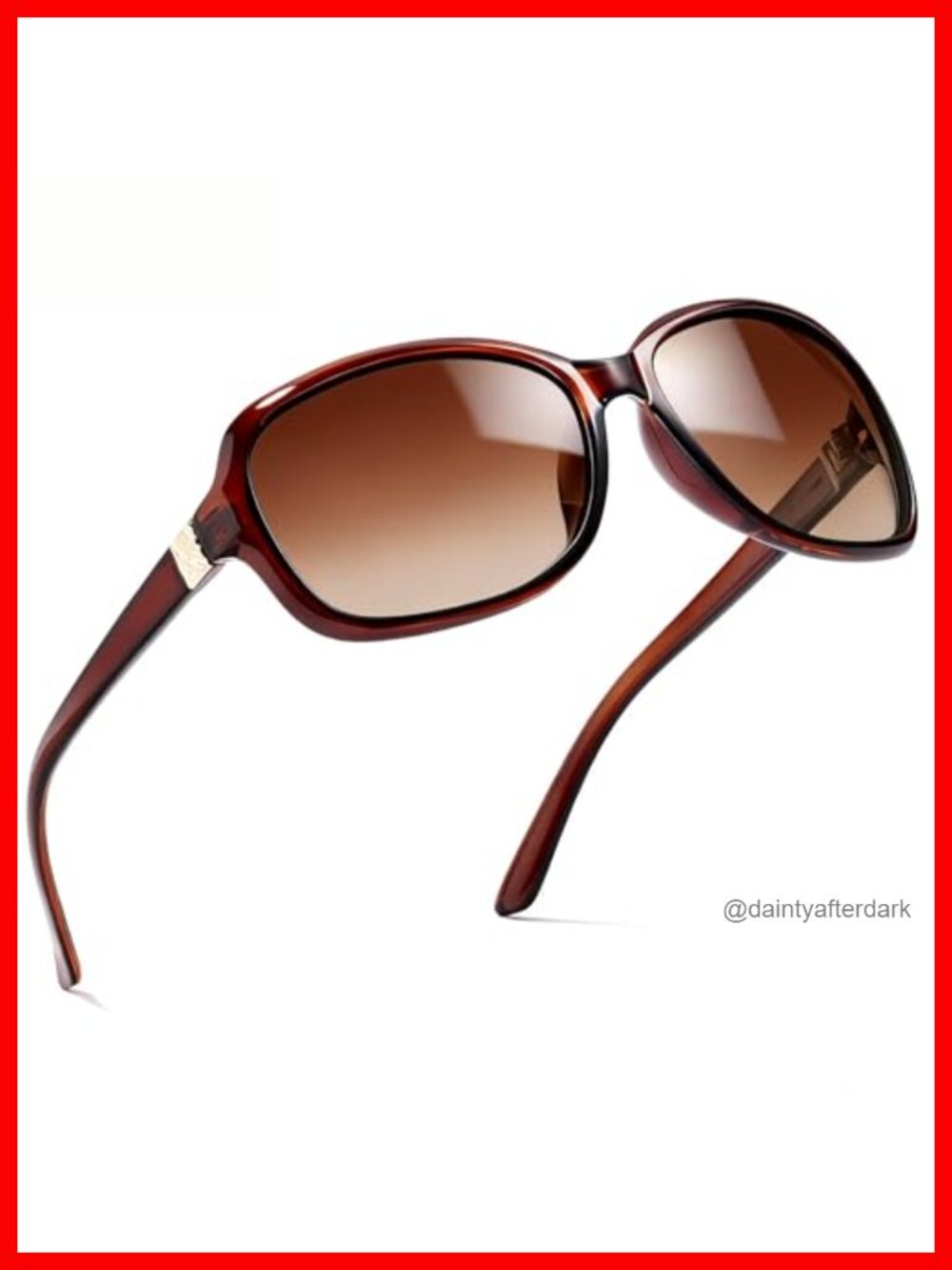 Polarized UV400 Wraparound Sunglasses for Women, Lightweight Full Frame